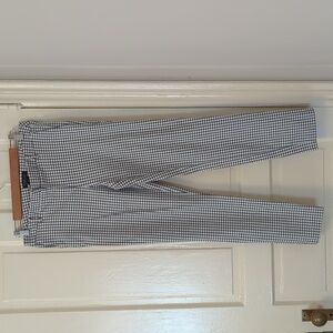 Rachel Zoe black and white slim leg trouser ankle length pant